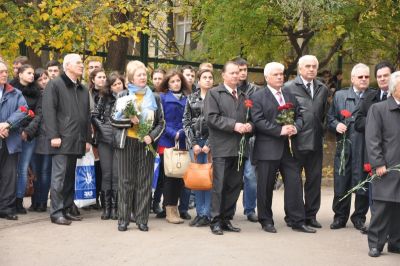 Dezvelirea basoreliefului Eugen Popuşoi